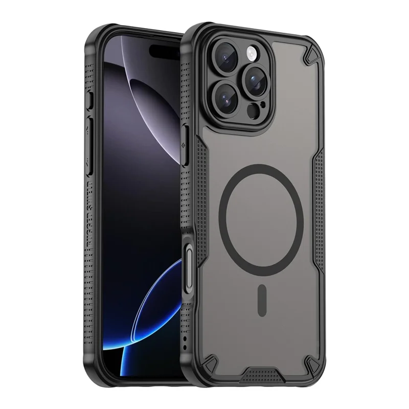 Compra a granel Funda para iPhone 16 Pro Compatible con MagSafe TPU + PC Carcasa Trasera - Negro