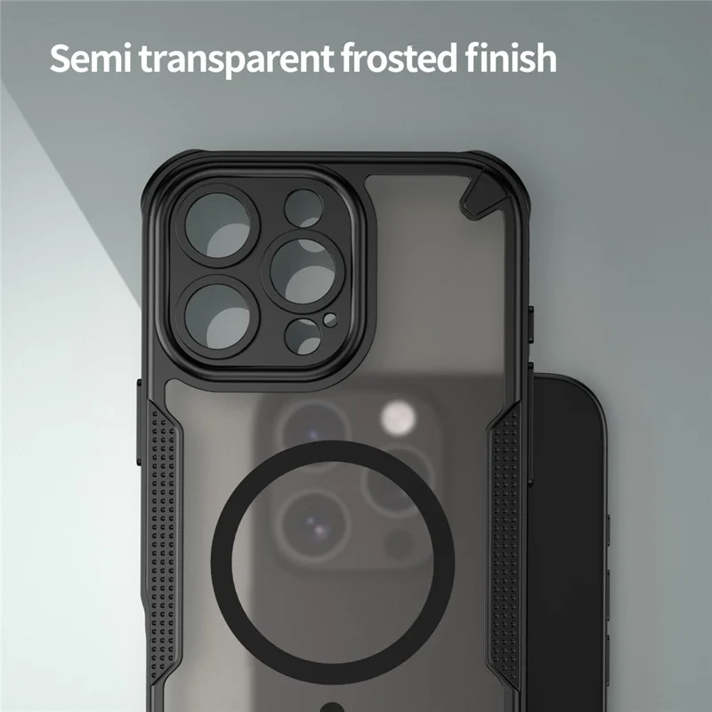 Compra a granel Funda para iPhone 16 Pro Compatible con MagSafe TPU + PC Carcasa Trasera - Negro