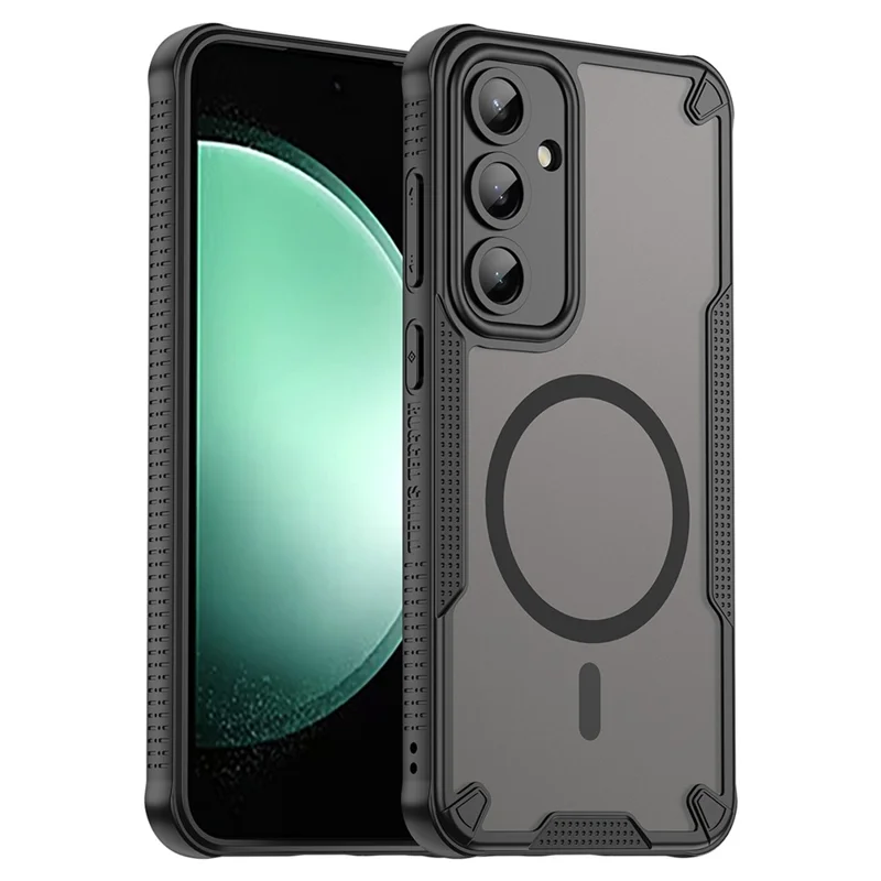 Bulk Purchasing For Samsung Galaxy S24 FE Case Compatible with MagSafe TPU + PC Phone Back Cover - Black