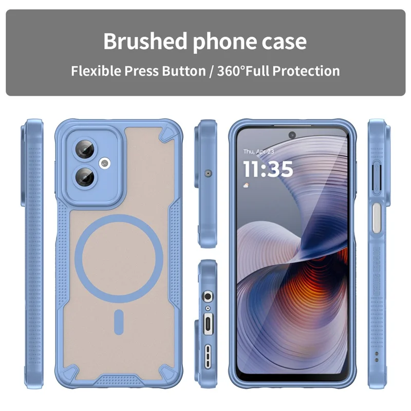 Bulk Purchasing For Motorola Moto G55 5G Magnetic Case TPU + PC Phone Back Cover - Blue