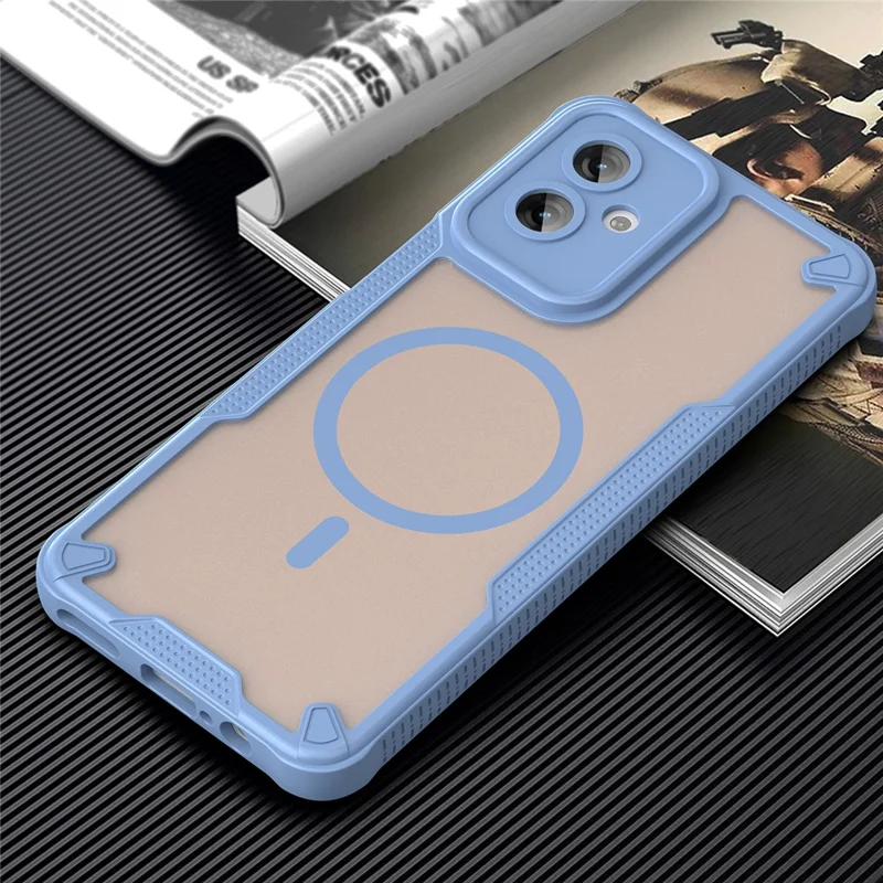 Bulk Purchasing For Motorola Moto G55 5G Magnetic Case TPU + PC Phone Back Cover - Blue