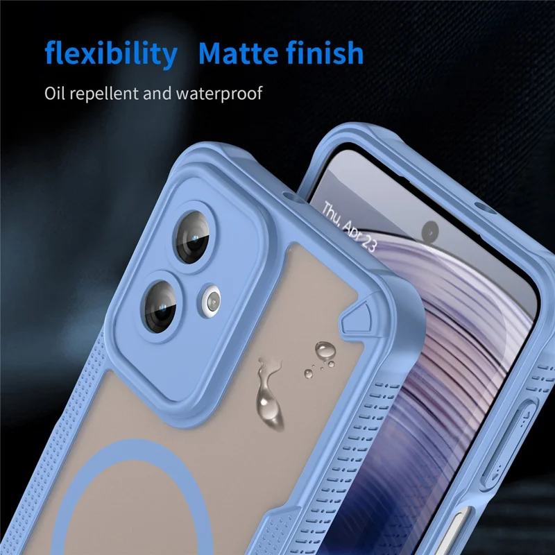 Bulk Purchasing For Motorola Moto G55 5G Magnetic Case TPU + PC Phone Back Cover - Blue