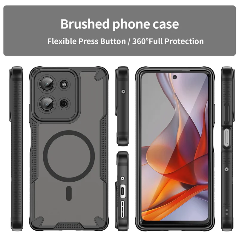 Bulk Purchasing For Motorola Moto G75 5G Case Compatible with MagSafe TPU + PC Phone Back Cover - Black