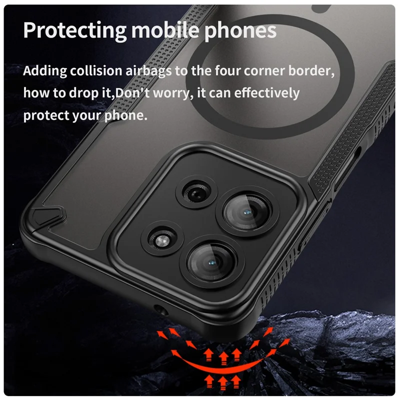 Bulk Purchasing For Motorola Moto G75 5G Case Compatible with MagSafe TPU + PC Phone Back Cover - Black