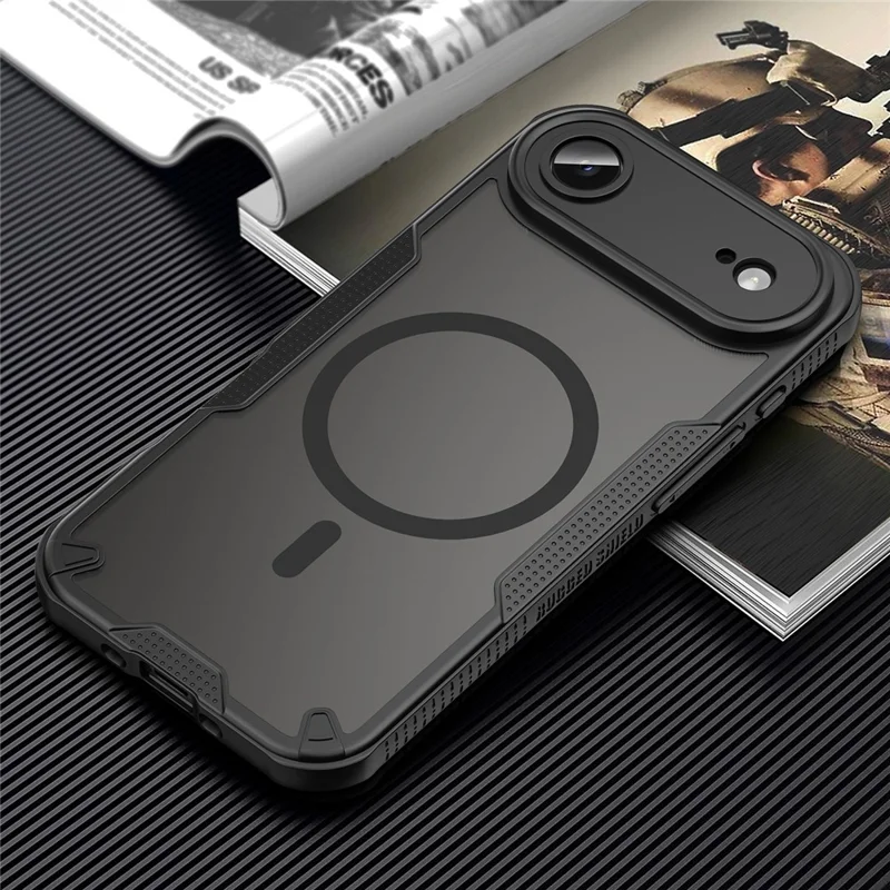 Bulk Purchasing For iPhone Air Case Compatible with MagSafe TPU + PC Phone Back Cover - Black