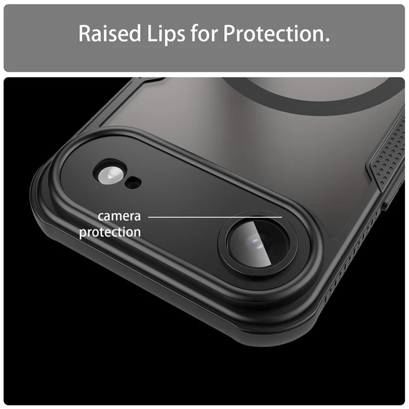 Bulk Purchasing For iPhone Air Case Compatible with MagSafe TPU + PC Phone Back Cover - Black