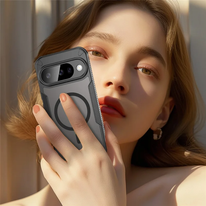 Bulk Purchasing For Google Pixel 10 Magnetic Case TPU + PC Phone Back Cover - Black