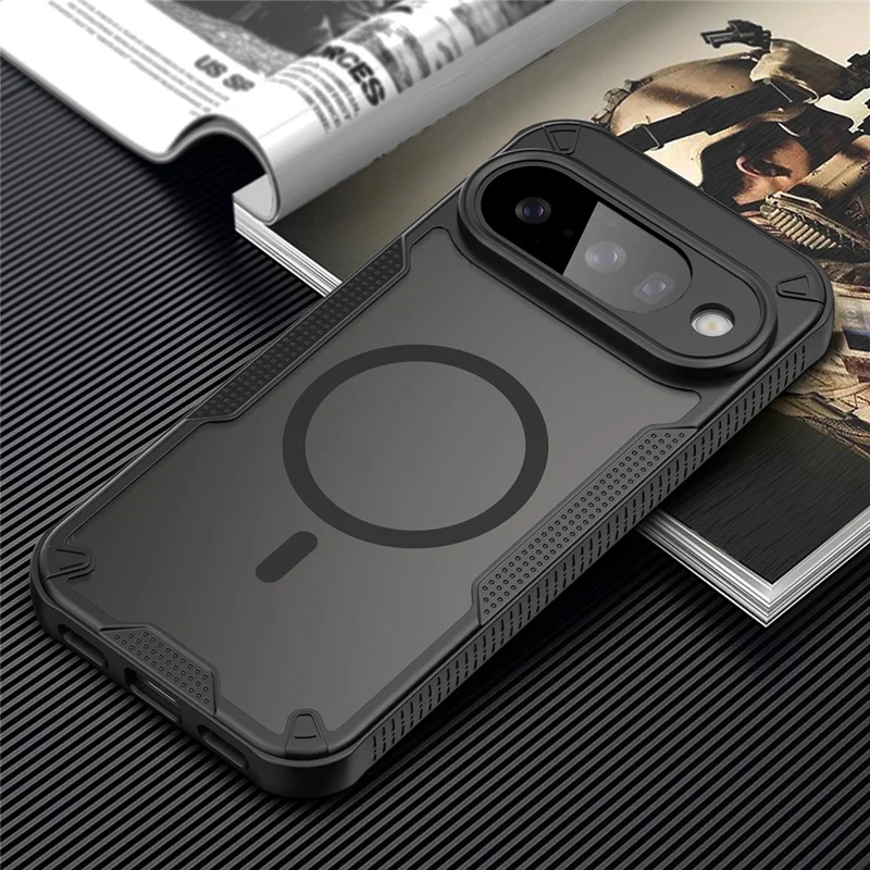 Bulk Purchasing For Google Pixel 10 Magnetic Case TPU + PC Phone Back Cover - Black