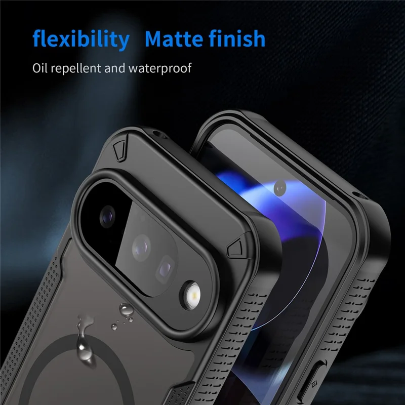 Bulk Purchasing For Google Pixel 10 Magnetic Case TPU + PC Phone Back Cover - Black