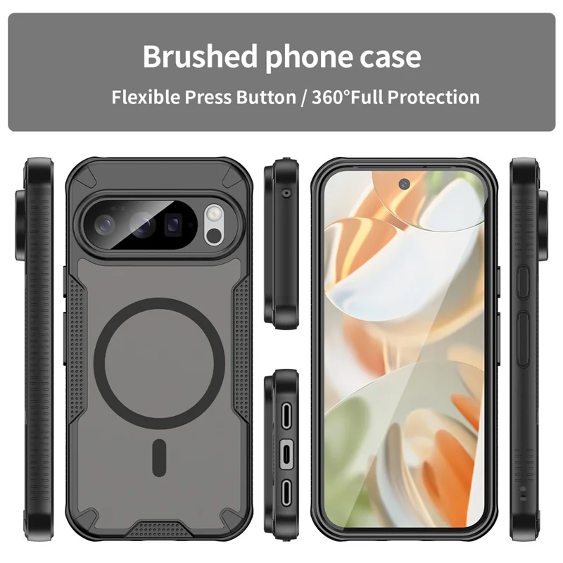 Bulk Purchasing For Google Pixel 10 Pro Magnetic Case TPU + PC Phone Back Cover - Black