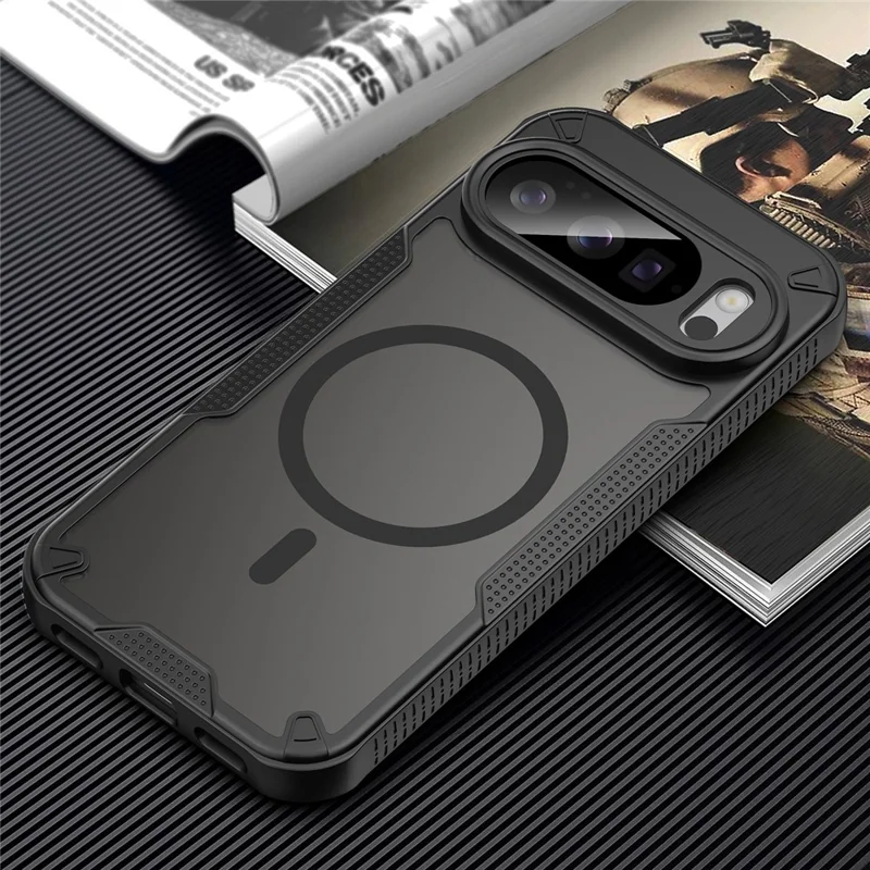 Bulk Purchasing For Google Pixel 10 Pro Magnetic Case TPU + PC Phone Back Cover - Black