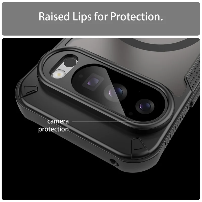 Bulk Purchasing For Google Pixel 10 Pro Magnetic Case TPU + PC Phone Back Cover - Black