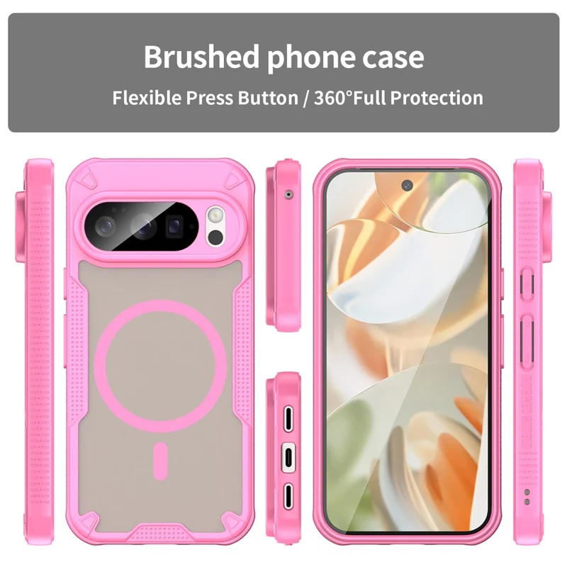 Bulk Purchasing For Google Pixel 10 Pro Magnetic Case TPU + PC Phone Back Cover - Pink