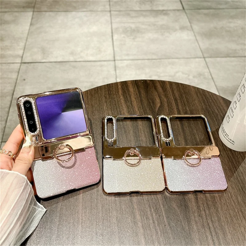 Pour Huawei Pura X Étui Conception Pailletée Décoration Strass Coque Rigide - Violet