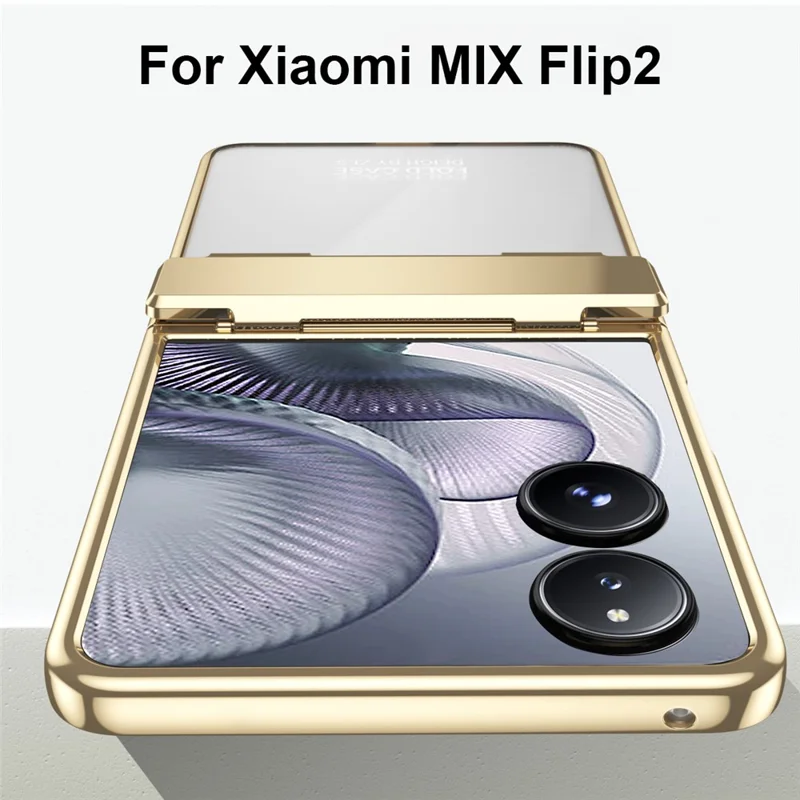 Capa para Xiaomi Mix Flip 2 com Proteção Eletrolítica, Dobrável, com Protetor de Tela - Preto