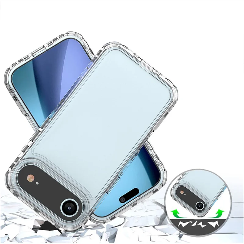 Чехол Air для iPhone 17 прозрачный акриловый + TPU противоцарапный защитный чехол