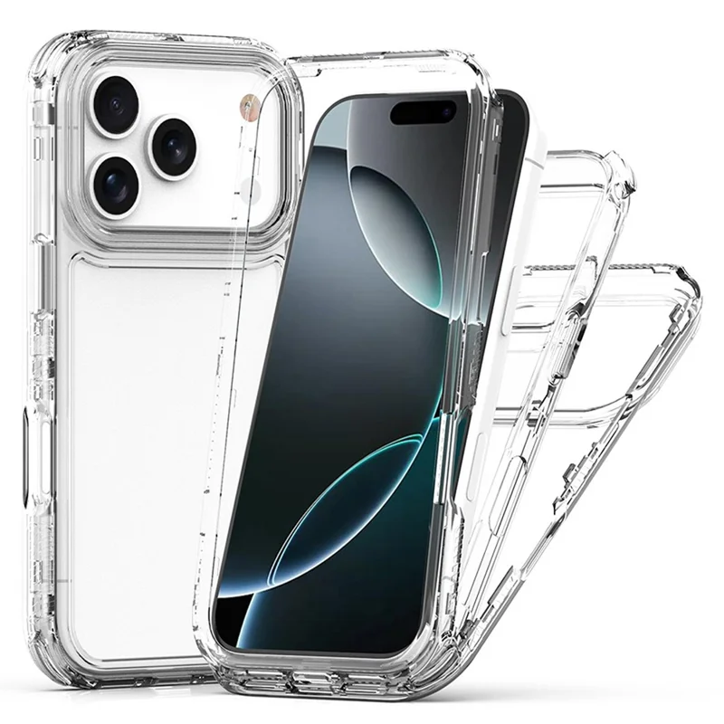 For iPhone 17 Pro Phone Case Acrylic TPU Clear Mobile Cover