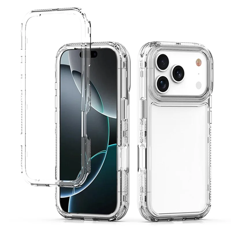 For iPhone 17 Pro Phone Case Acrylic TPU Clear Mobile Cover