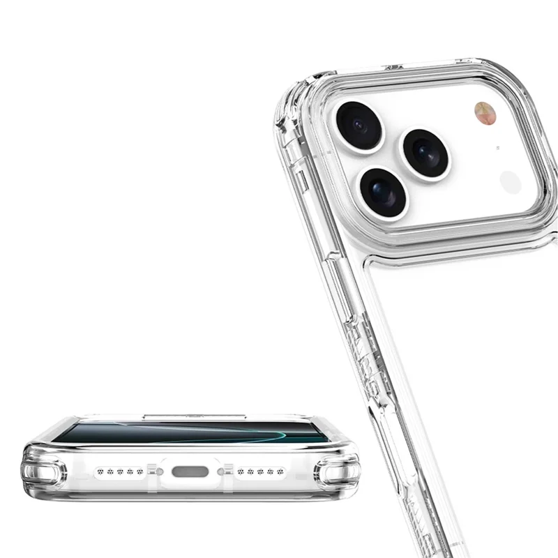 For iPhone 17 Pro Phone Case Acrylic TPU Clear Mobile Cover