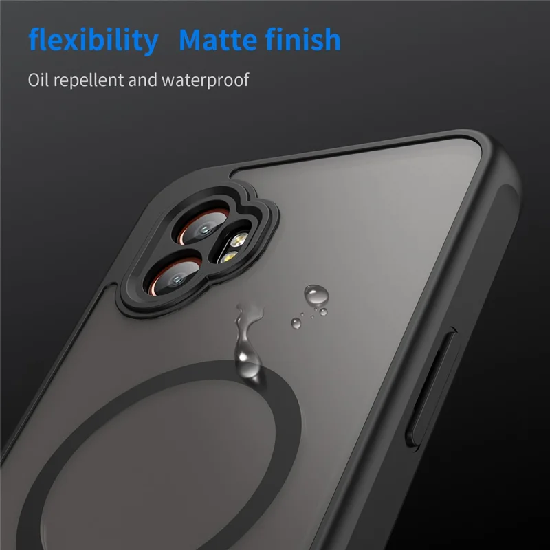 Per Samsung Galaxy XCover7 Pro Custodia Compatibile con MagSafe Anti Caduta PC + Custodia per Telefono TPU - Nero