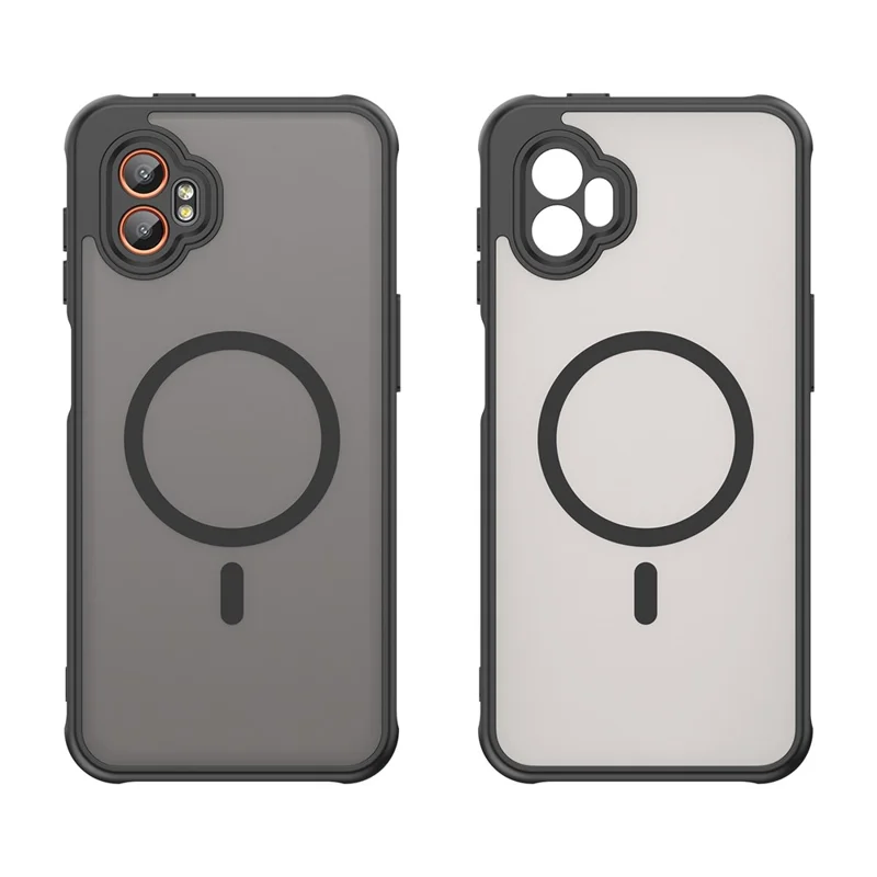 Per Samsung Galaxy XCover7 Pro Custodia Compatibile con MagSafe Anti Caduta PC + Custodia per Telefono TPU - Nero