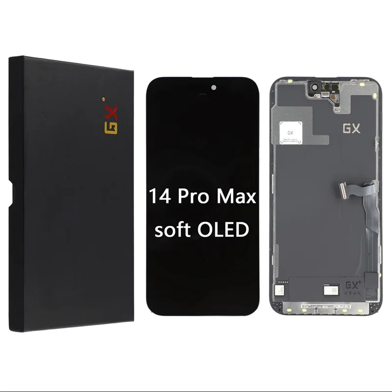 Für iPhone 14 Pro Max Klasse C GX OLED-Bildschirm und Digitizer-Baugruppe Ersatzteil (ohne Logo)