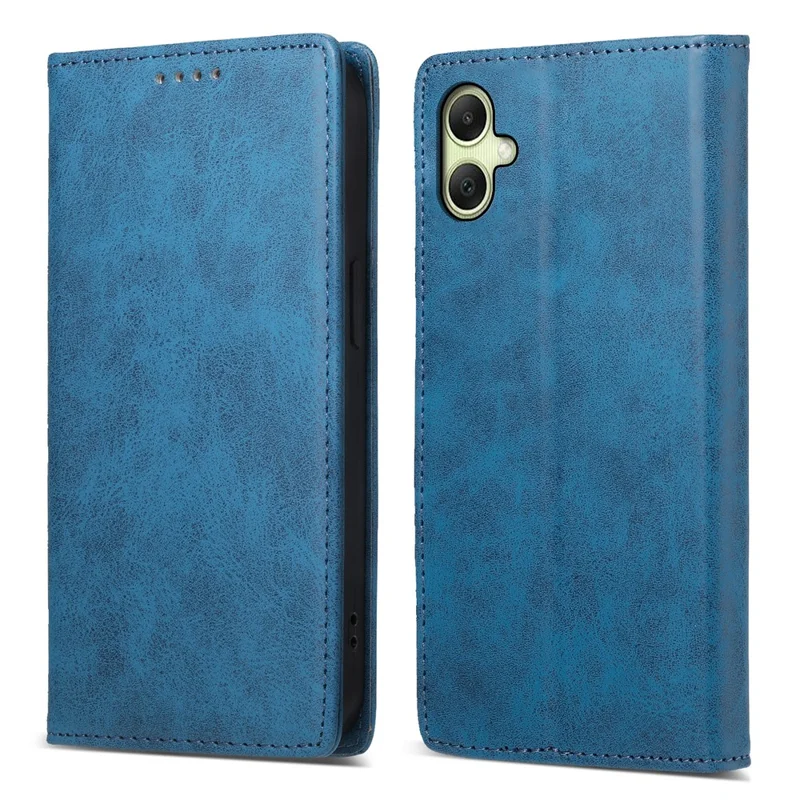 For Samsung Galaxy A07 5G / A07 4G Wallet Case RFID Blocking PU Leather Phone Cover - Blue