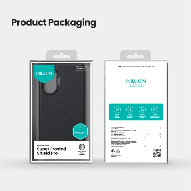 NILLKIN Frosted Shield Pro For Xiaomi Poco F7 5G / Redmi Turbo 4 Pro 5G Case Matte PC + TPU Phone Cover