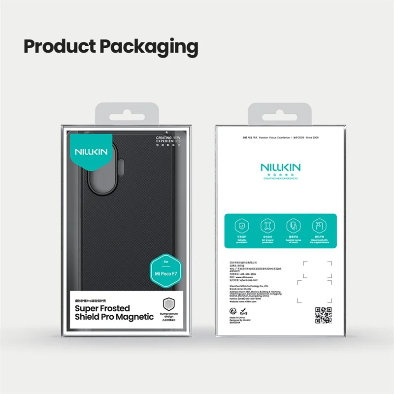 NILLKIN Frosted Shield Pro for Xiaomi Poco F7 5G Case Compatible with MagSafe PC + TPU Phone Cover