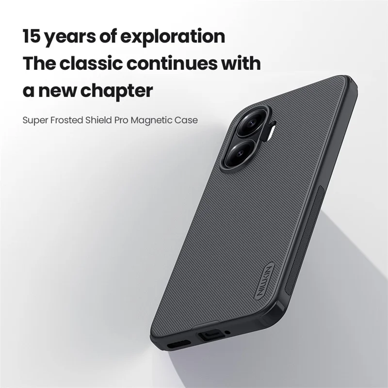NILLKIN Frosted Shield Pro for Xiaomi Poco F7 5G Case Compatible with MagSafe PC + TPU Phone Cover