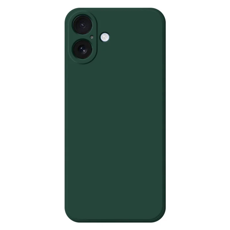 For iPhone 17 TPU Case Straight Edge Protection Phone Cover - Midnight Green