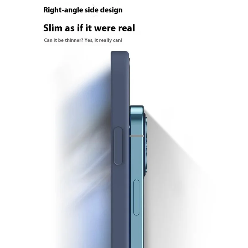 For iPhone 17 TPU Case Straight Edge Protection Phone Cover - Midnight Green