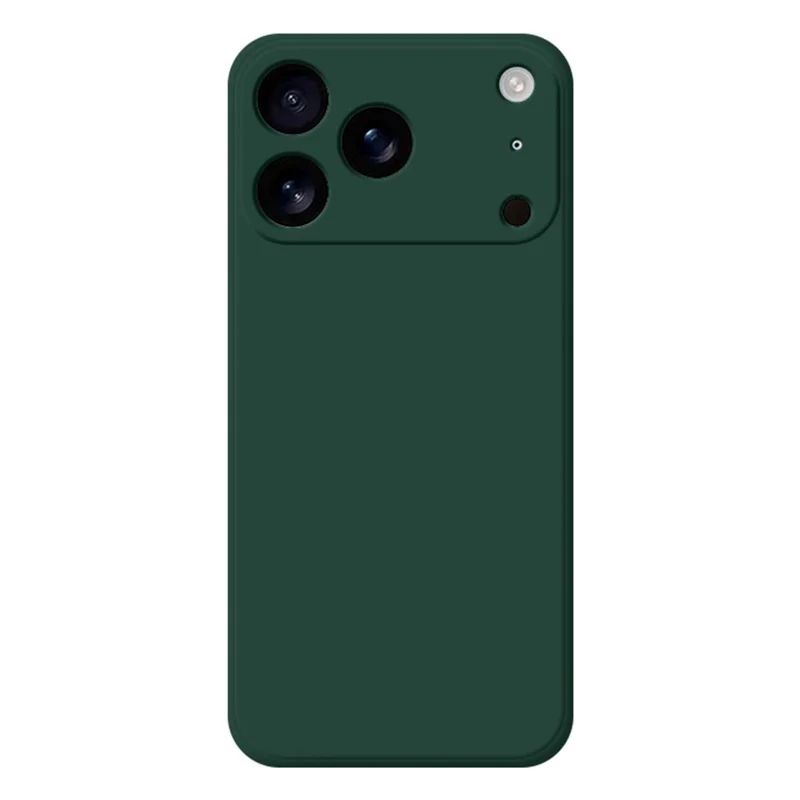 TPU-hoesje voor iPhone 17 Pro Max met rechte rand beschermhoes - Middernachtgroen