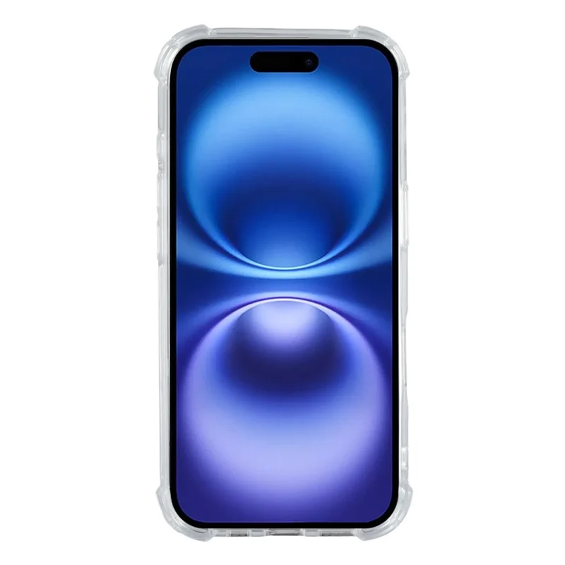 For iPhone 17 telefonbeskyttelse TPU + akryl 1,5 mm stødfast gennemsigtig bagside