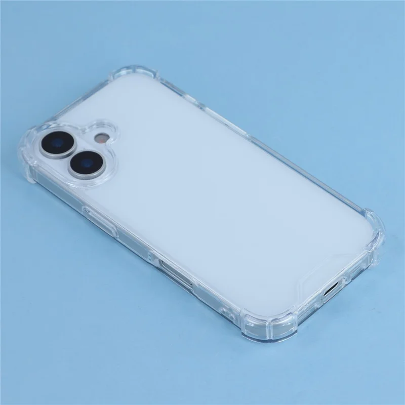 For iPhone 17 telefonbeskyttelse TPU + akryl 1,5 mm stødfast gennemsigtig bagside