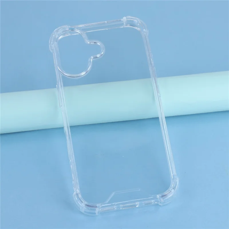 For iPhone 17 telefonbeskyttelse TPU + akryl 1,5 mm stødfast gennemsigtig bagside