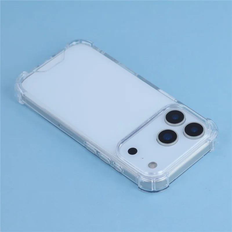 For iPhone 17 Pro Phone Case TPU + Acrylic 1.5mm Shockproof Clear Back Cover