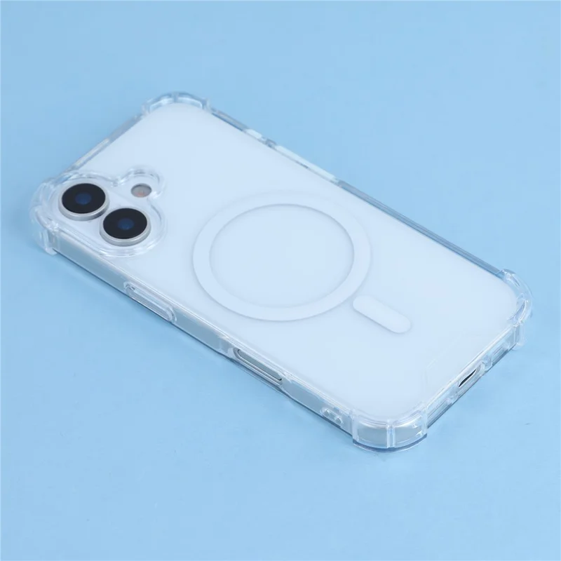 For iPhone 17 Case Compatible with MagSafe 1.5mm Shockproof Clear Phone Back Cover