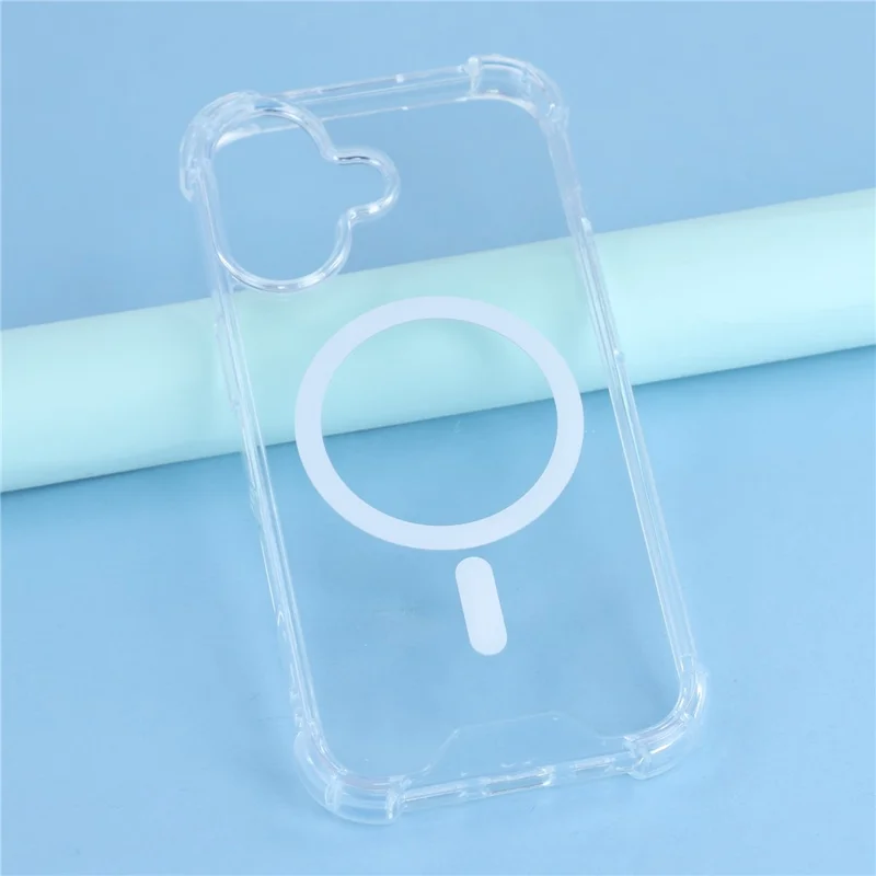 For iPhone 17 Case Compatible with MagSafe 1.5mm Shockproof Clear Phone Back Cover