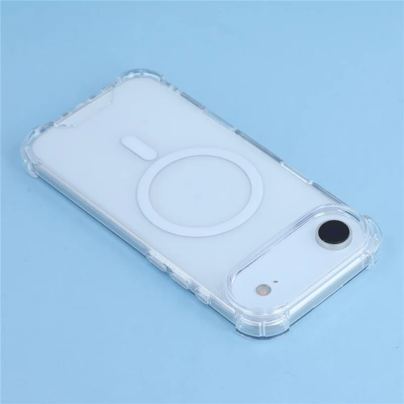 Custodia per iPhone 17 Air compatibile con MagSafe Cover posteriore per telefono trasparente antiurto da 1,5 mm