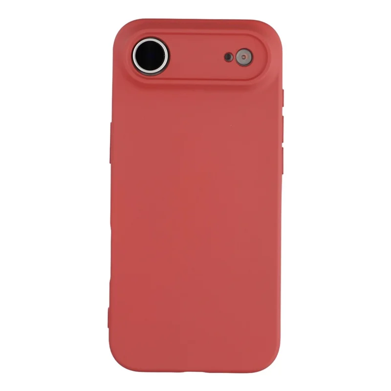Для iPhone 17 Air Case TPU Задняя мягкая противоскользящая волокнистая подкладка Чехол для телефона - Hawthorn Red