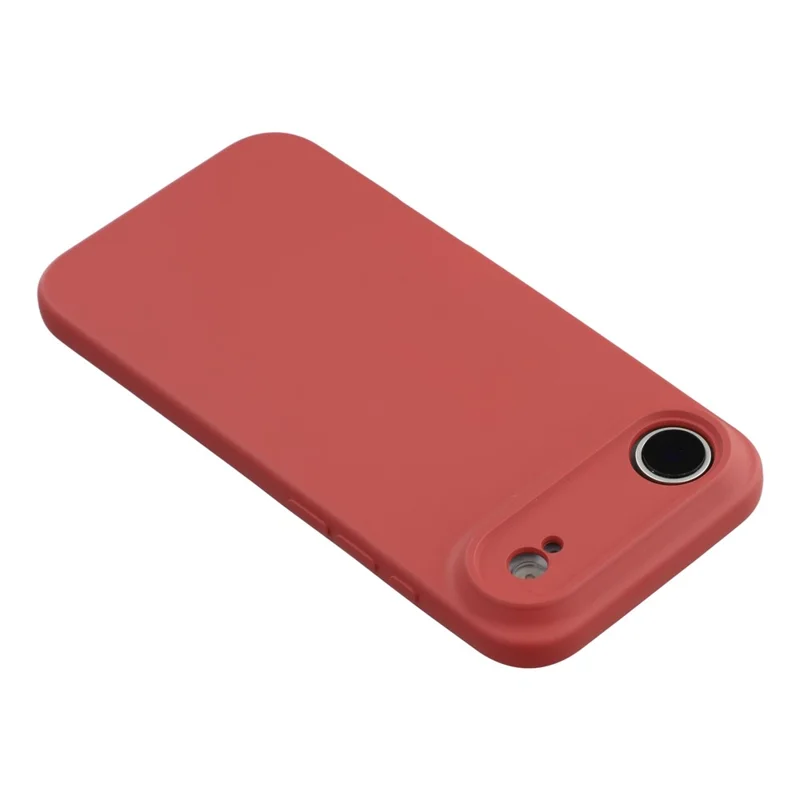 Для iPhone 17 Air Case TPU Задняя мягкая противоскользящая волокнистая подкладка Чехол для телефона - Hawthorn Red