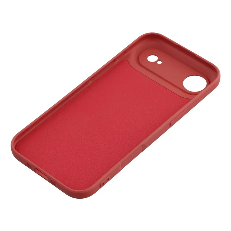 Для iPhone 17 Air Case TPU Задняя мягкая противоскользящая волокнистая подкладка Чехол для телефона - Hawthorn Red