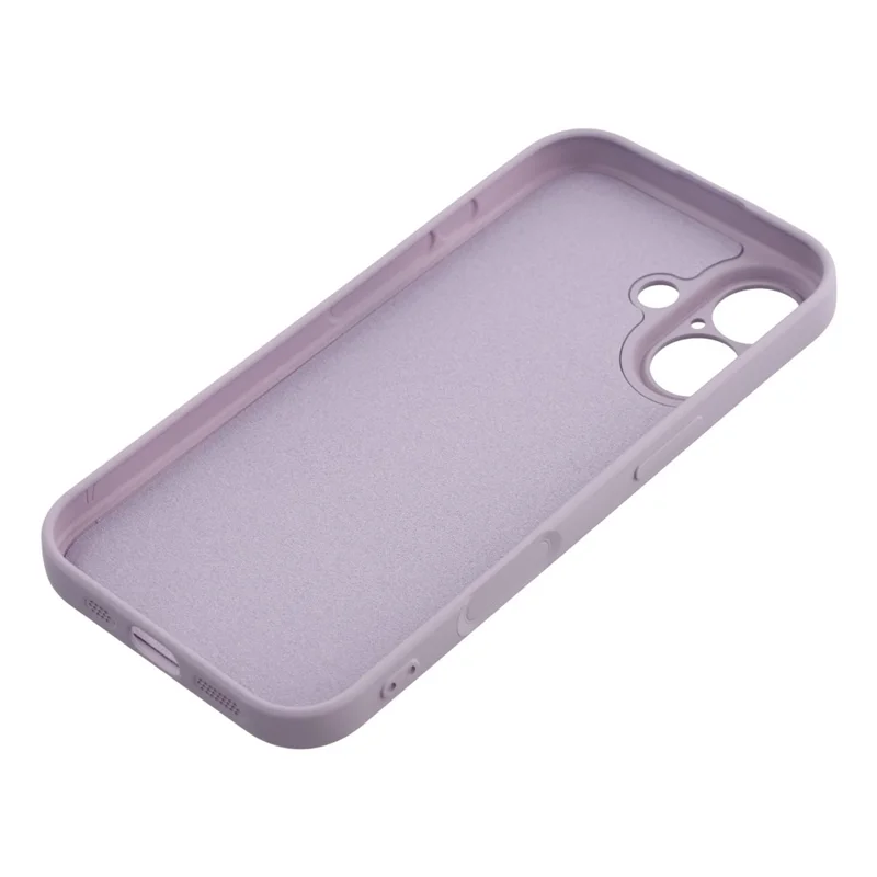 Étui pour iPhone 17 en TPU Souple Avec Doublure en Fibre Anti-Rayures - Violet