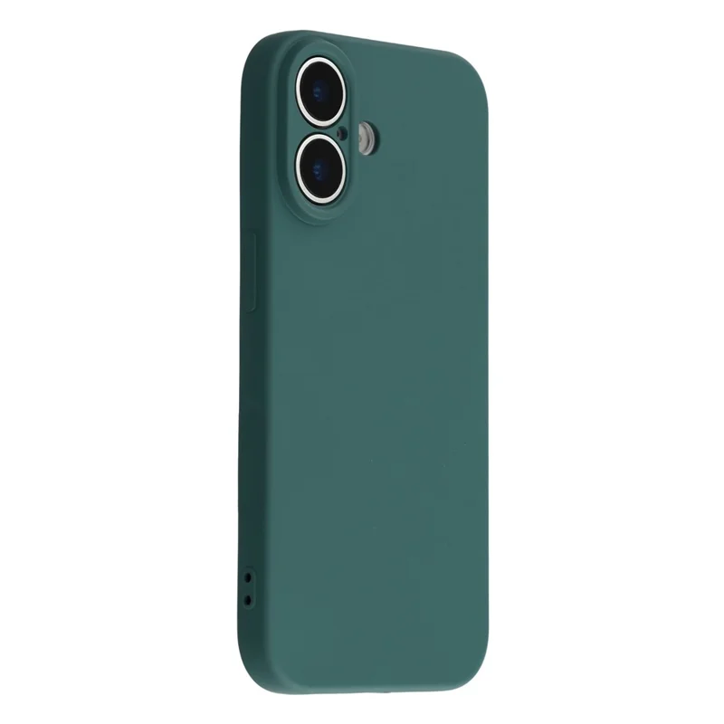 For iPhone 17 Case TPU Back Soft Anti-Scratch Fiber Lining Phone Cover - Army Green