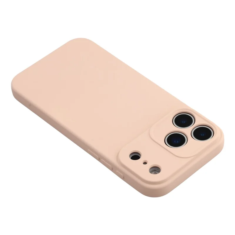For iPhone 17 Pro Case TPU Back Soft Anti-Scratch Fiber Lining Phone Cover - Pink