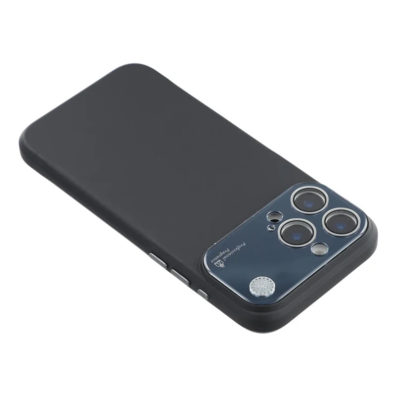 Étui pour iPhone 16 Pro Max avec Grande Fenêtre de Caméra en Silicone Liquide et Aromathérapie - Noir