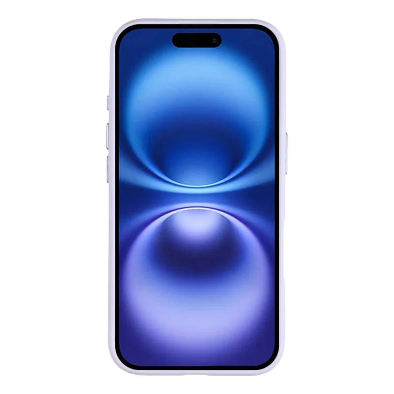 For iPhone 16 Case Large Camera Window Liquid Silicone Aromatherapy Phone Cover - Light Purple