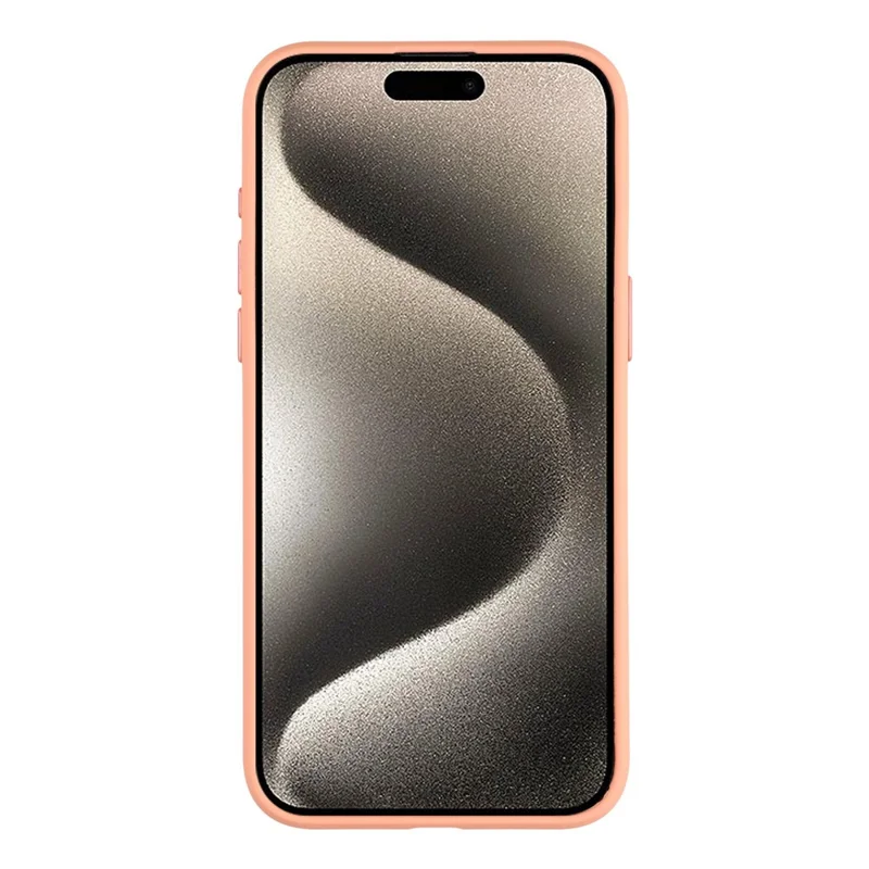 Funda para iPhone 15 Pro con Ventana Grande de Cámara, Silicona Líquida con Aromaterapia - Naranja