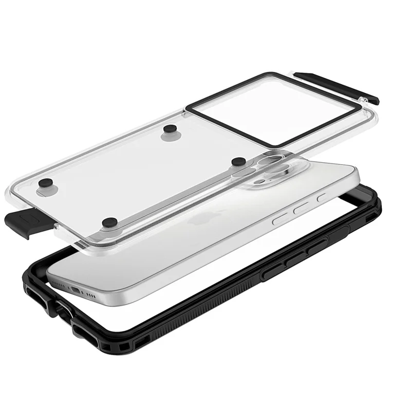 Custodia Impermeabile per iPhone 17 / 16 / 16 Pro / 15 Pro Interno 6,3 pollici Protettore Cellulare IP68 Profondità 30M Accesso Pulsanti